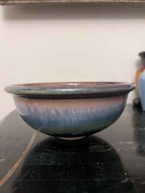 Bill Campbell pottery signed bowl
